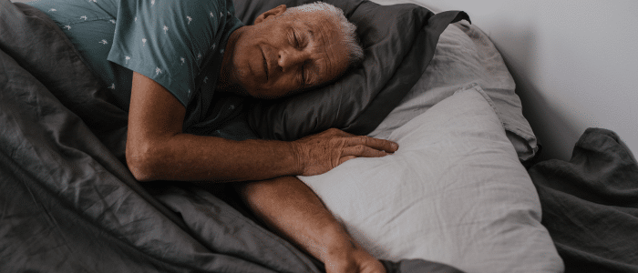 Patient sleeping poorly due to sleep apnea in Mill Creek, WA