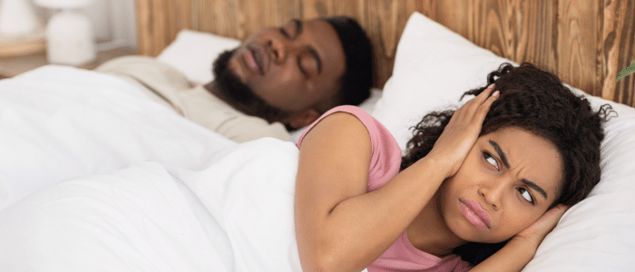 Patient sleeping poorly due to sleep apnea in Mill Creek, WA